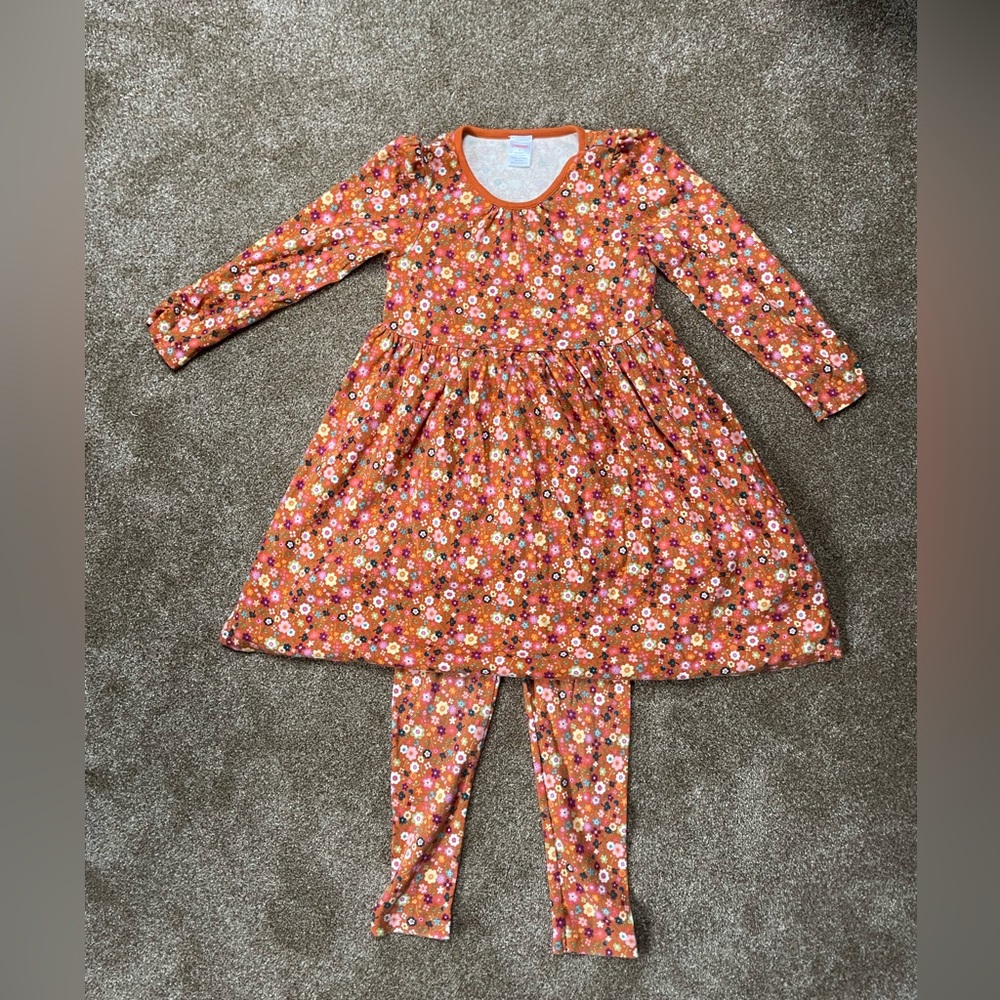 Gymboree size 7 dress and leggings set
